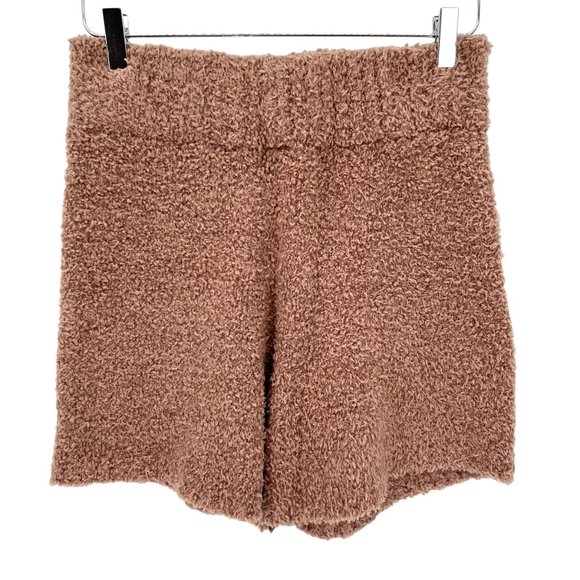 SKIMS Other - SKIMS Cozy Knit Shorts Small/Medium Teddy Bear Boucle Fuzzy Lounge Pajama Comfy